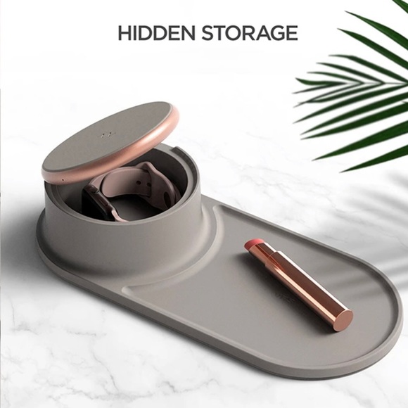 Wireless Charger w/ rose gold trim - Picture 1 of 4